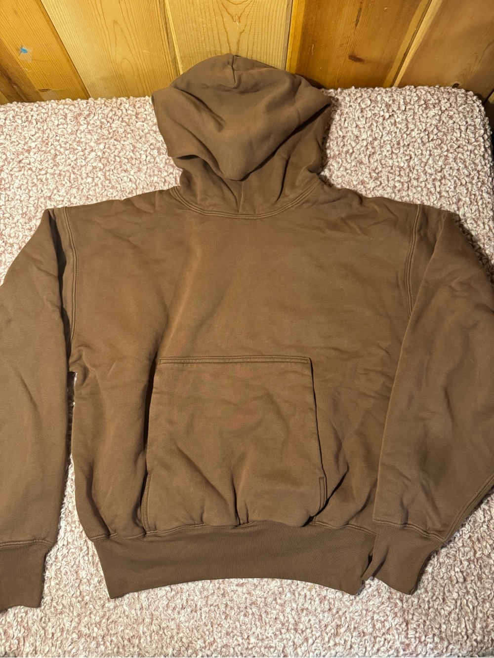 YZY Brown Pullover Hoodie Size Small